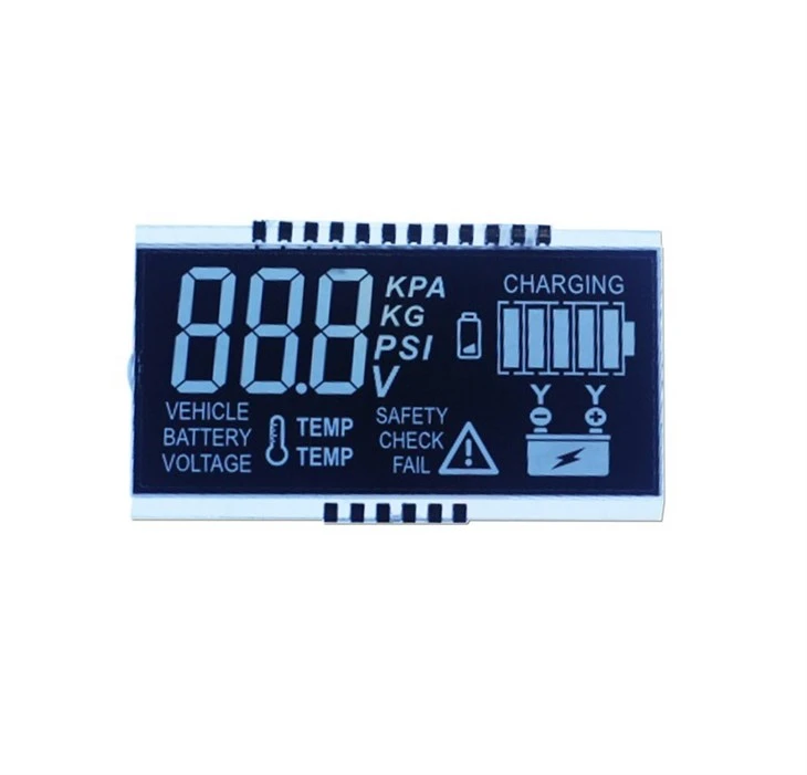 custom digital VA lcd module for automobile tire pressure
